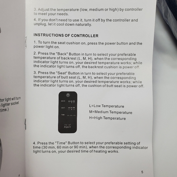 Universal Fit Car Seat Heater Warmer, Heated Seat Cover with Auto Shut Off - Picture 7 of 12